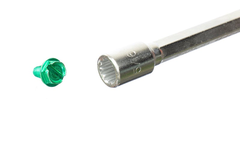 THE CIMPLE CO 1/2 in (13 mm) Self-Tapping Ground Screws - 10-32 Ground Screws - Electrical Grounding - Hex Head - Stainless Steel - Green, 10 Pieces - Image 5